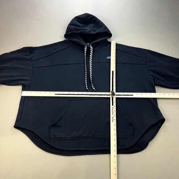 Savage x Fenty Hoodie Sweatshirt Adult Medium Black Essential Oversized Flames - Picture 11 of 14